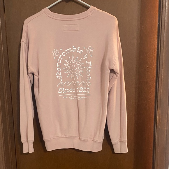 Abercrombie & Fitch Blush Sweatshirt with Sun Design - Picture 2 of 3